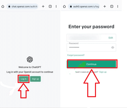 Schermata di accesso