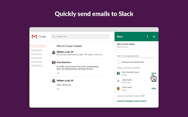 slack add-on for gmail