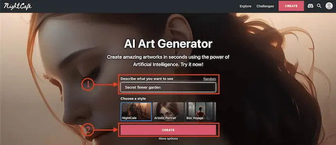 نايت كافيه AI Art Generator