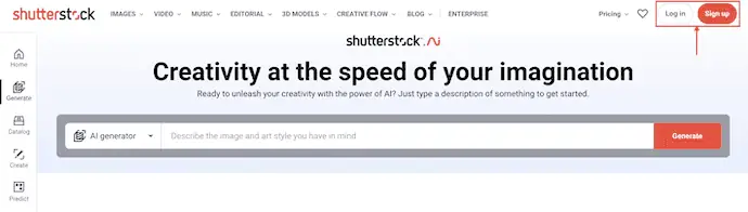 Shutterstock 가입