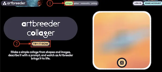 Попробуйте Коллагер в Artbreeder