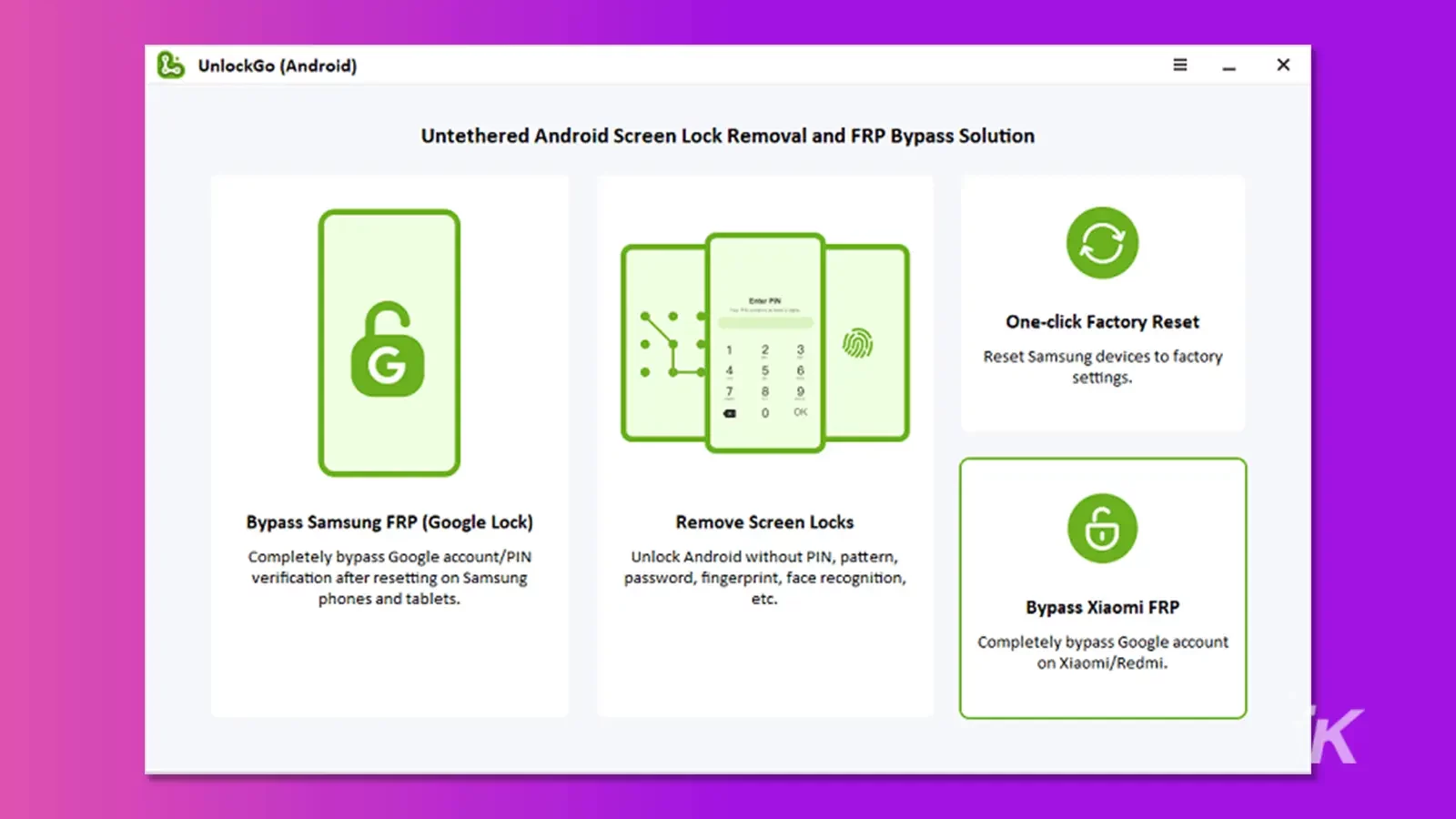 Xiaomi Redmi Poco FRP-Bypass mit UnlockGo (Android)