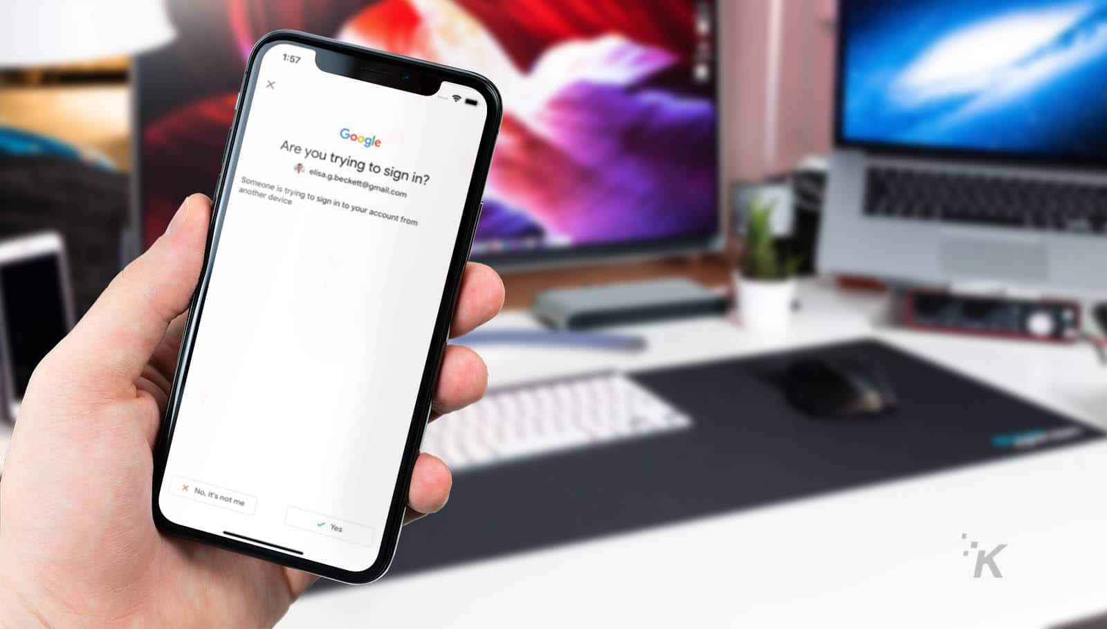 Google Zwei-Faktor-Funktion auf dem iPhone