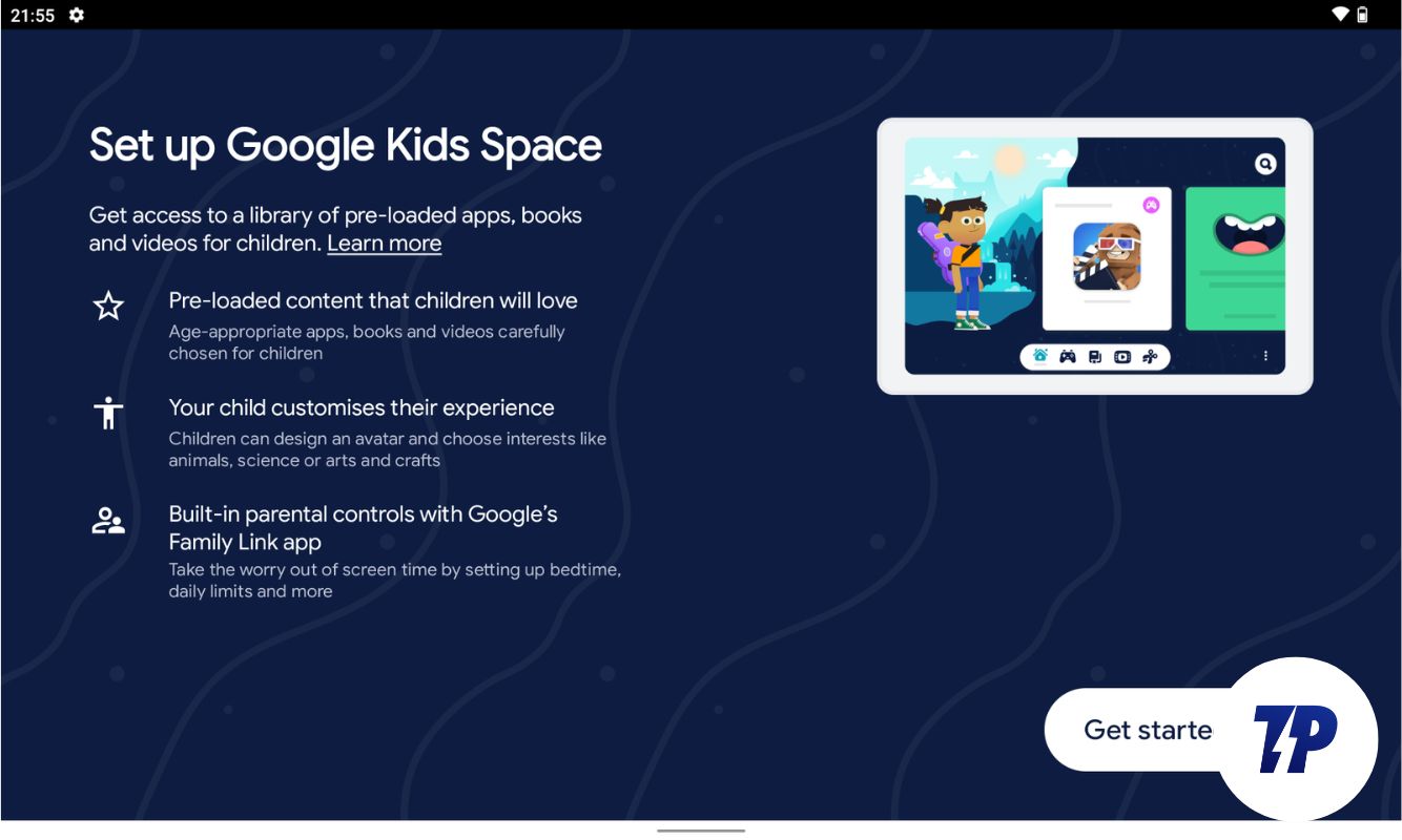 nokia t21 google kids space setup screen