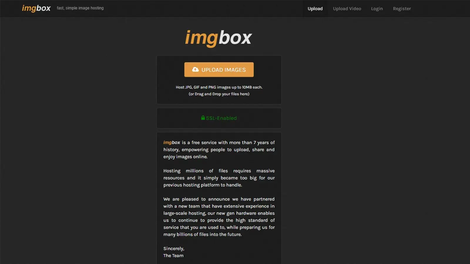 Imgbox主页