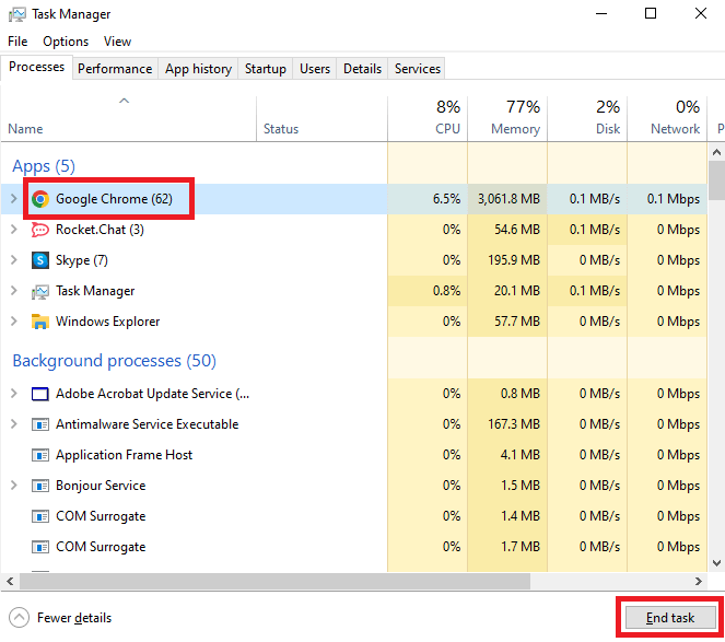 Task Manager - End Task