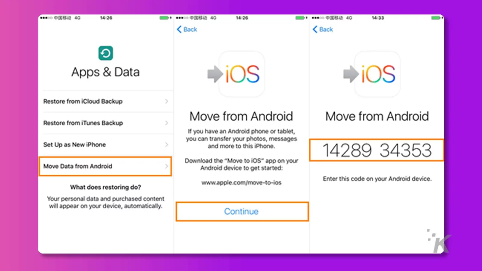 Pasar a los pasos de iOS