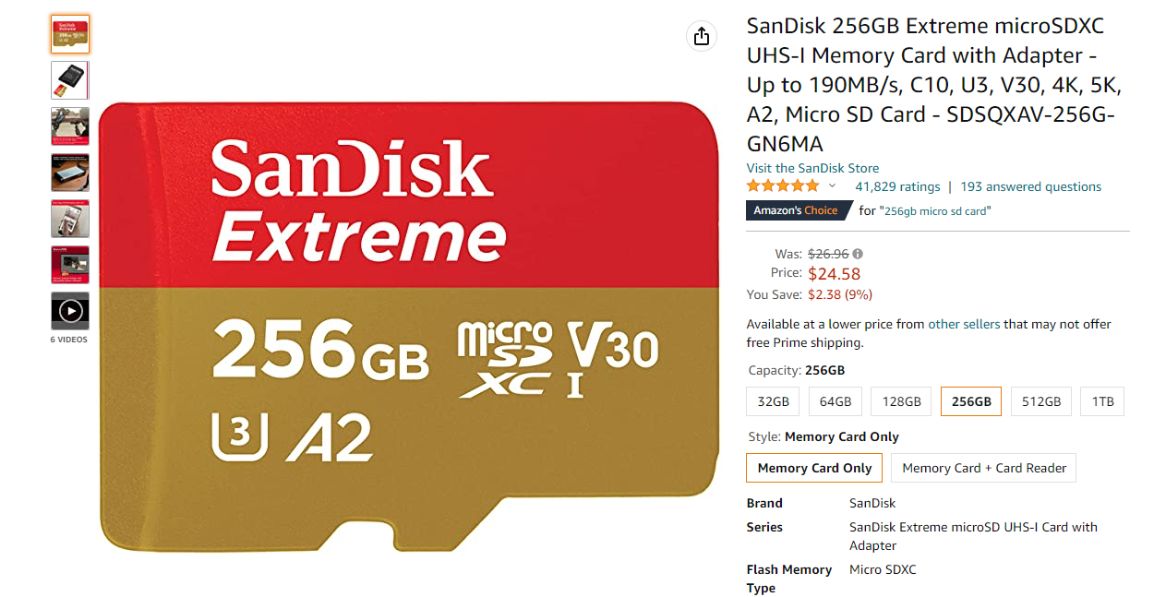 sandisk microsd