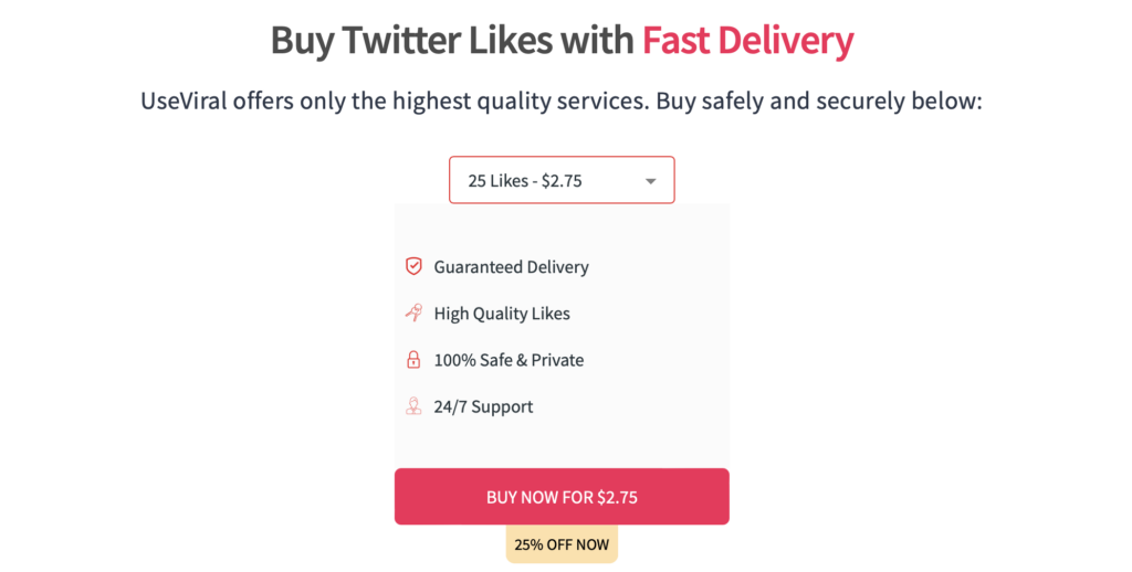 Buy Twitter likes - UseViral