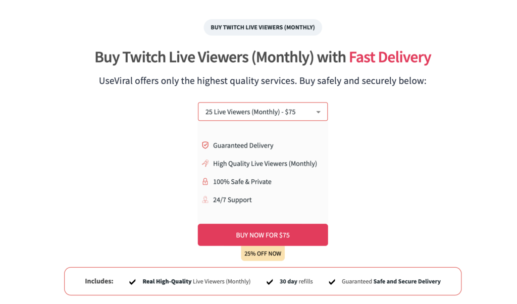 Buy Twitch Live Viewers 