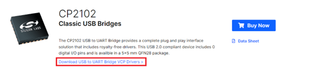 Download USB to UART Bridge VCP Drivers