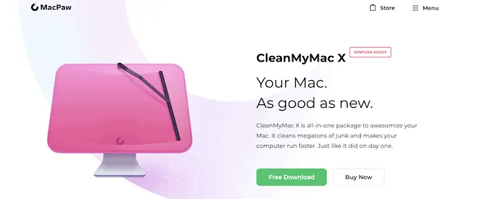 CleanMyMac-X-ホームページ