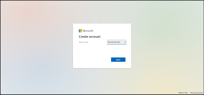 create outlook account