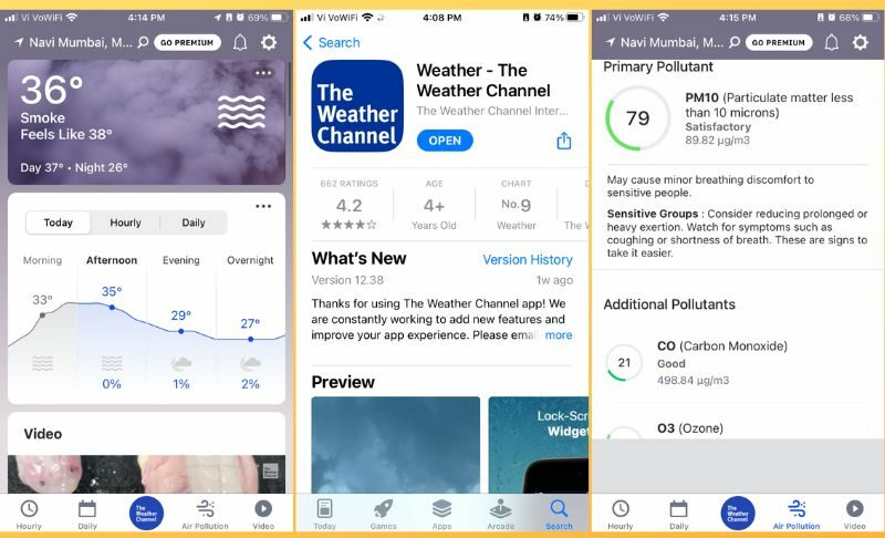 the weather channel app on ios