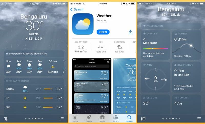 ios weather app