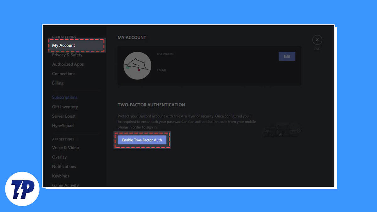 how to enable 2fa on discord