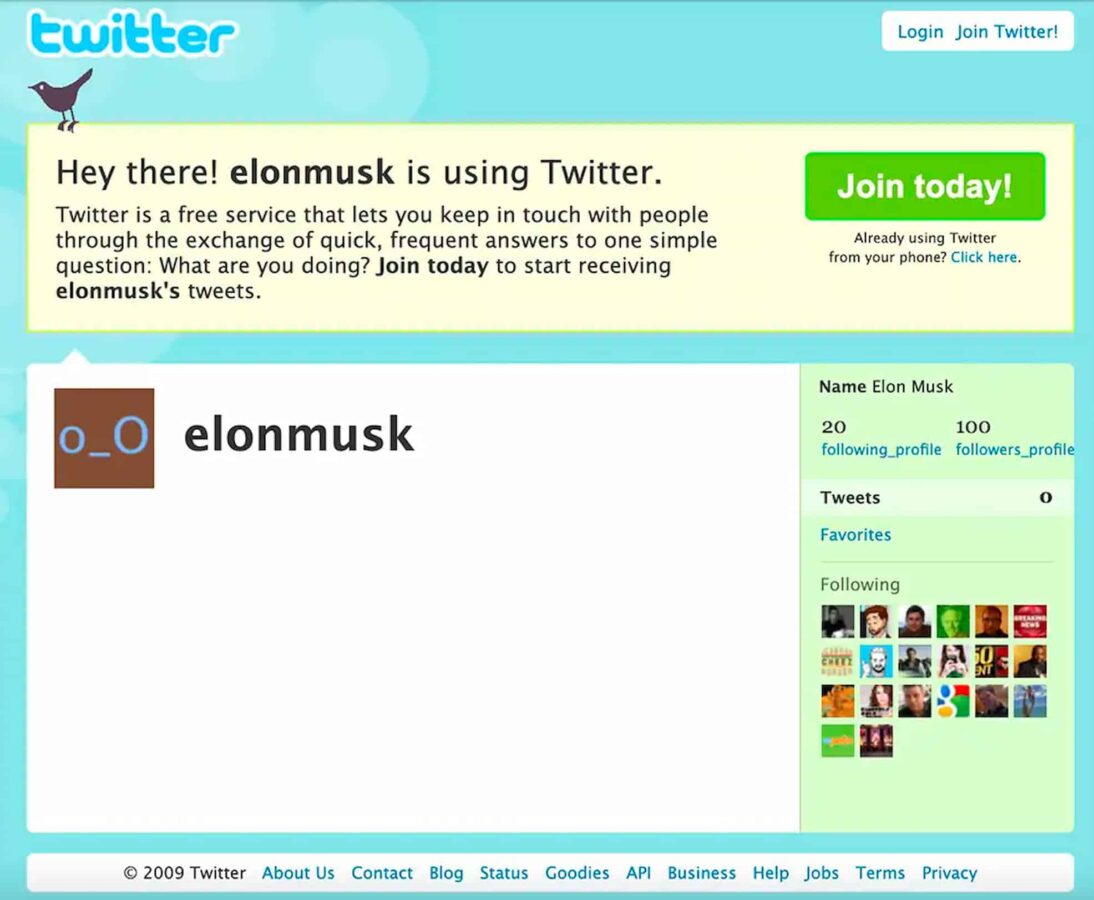 イーロン マスクは、ユーザーが「何をしているの?」という質問にすばやく応答することで、他のユーザーと連絡を取り合うことができる無料のサービスである Twitter に参加します。全文: twitter ログイン Twitter に参加しよう!ちょっと、そこ！ elonmusk さんは Twitter を使用しています。今日参加します！ Twitter は無料のサービスで、Twitter を既に使用している場合の簡単な質問: 何をしていますか?今すぐ参加して、携帯電話から受信を開始しますか?ここをクリック。 elonmuskさん のツイート名前 Elon Musk o_O elonmusk 20 100 following_profile follower_profile ツイート 0 お気に入り フォロー中 2009