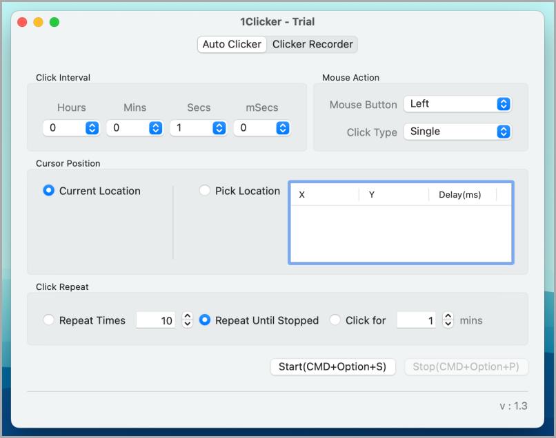 1clicker auto clicker for mac