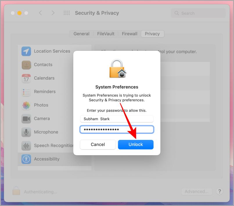 system preferences asking for password on mac