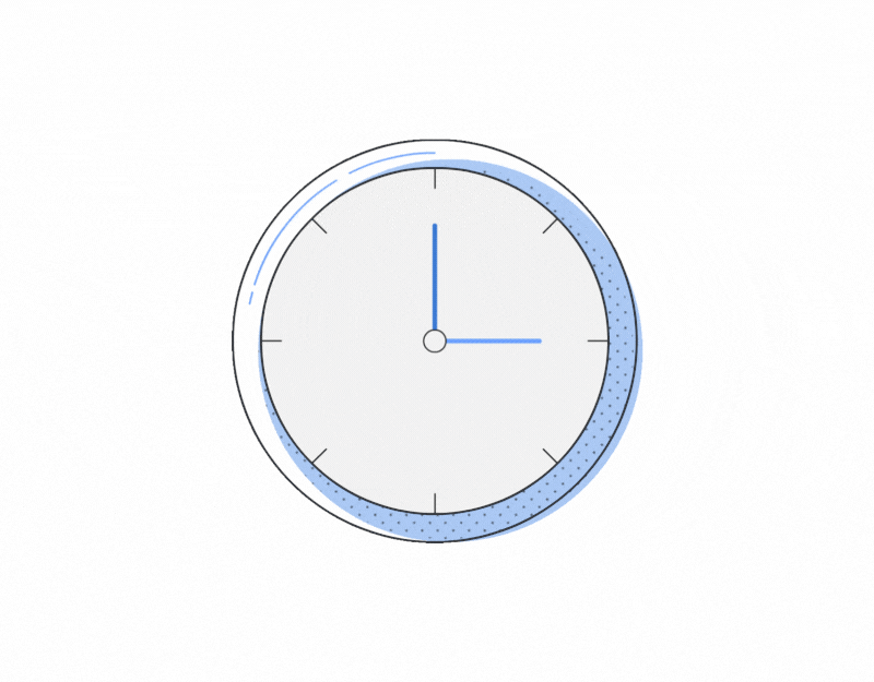 gif showing clock 