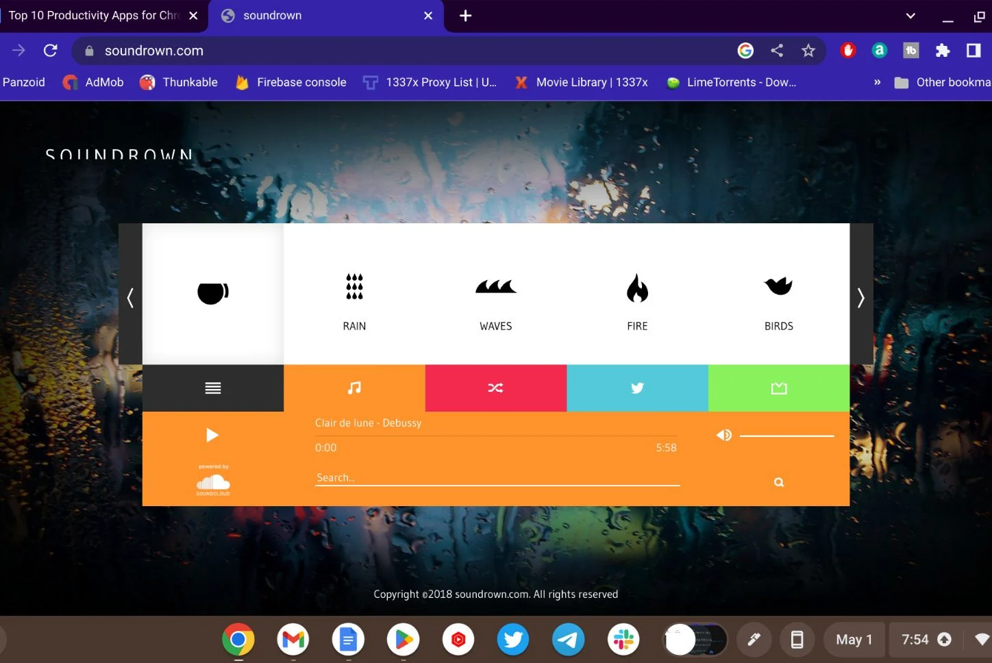 soundrown web app