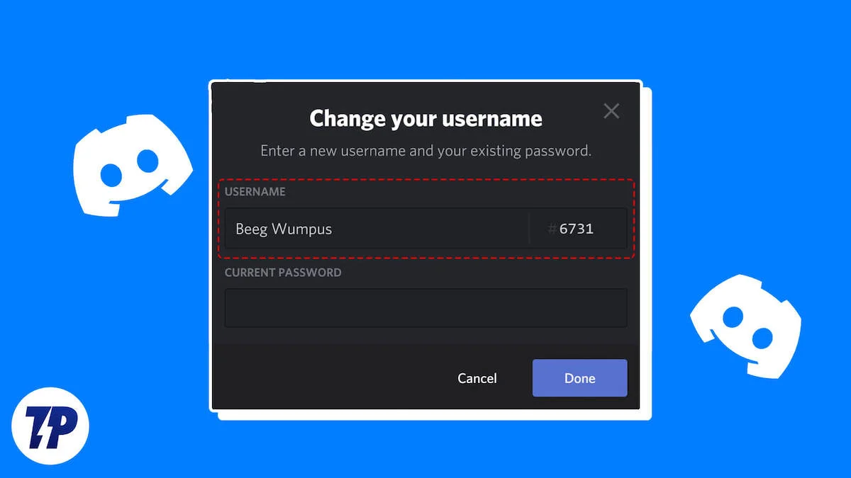 how to change username on discord
