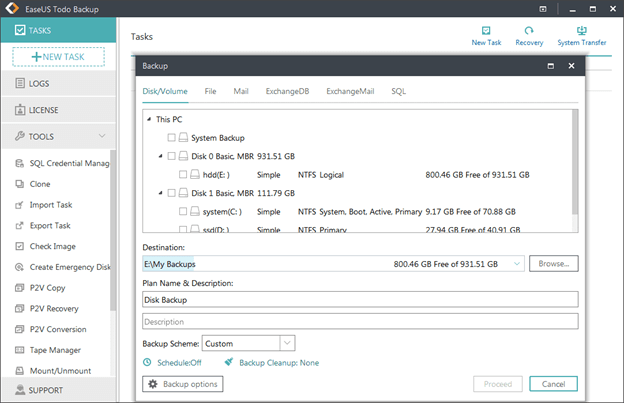 EaseUS Todo Backup Business