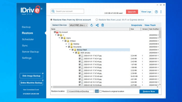 IDrive Online Backup