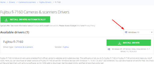 Manually Download Fujitsu Fi-7160 Driver from Manufacturer’s Site