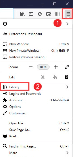 Choose firefox library