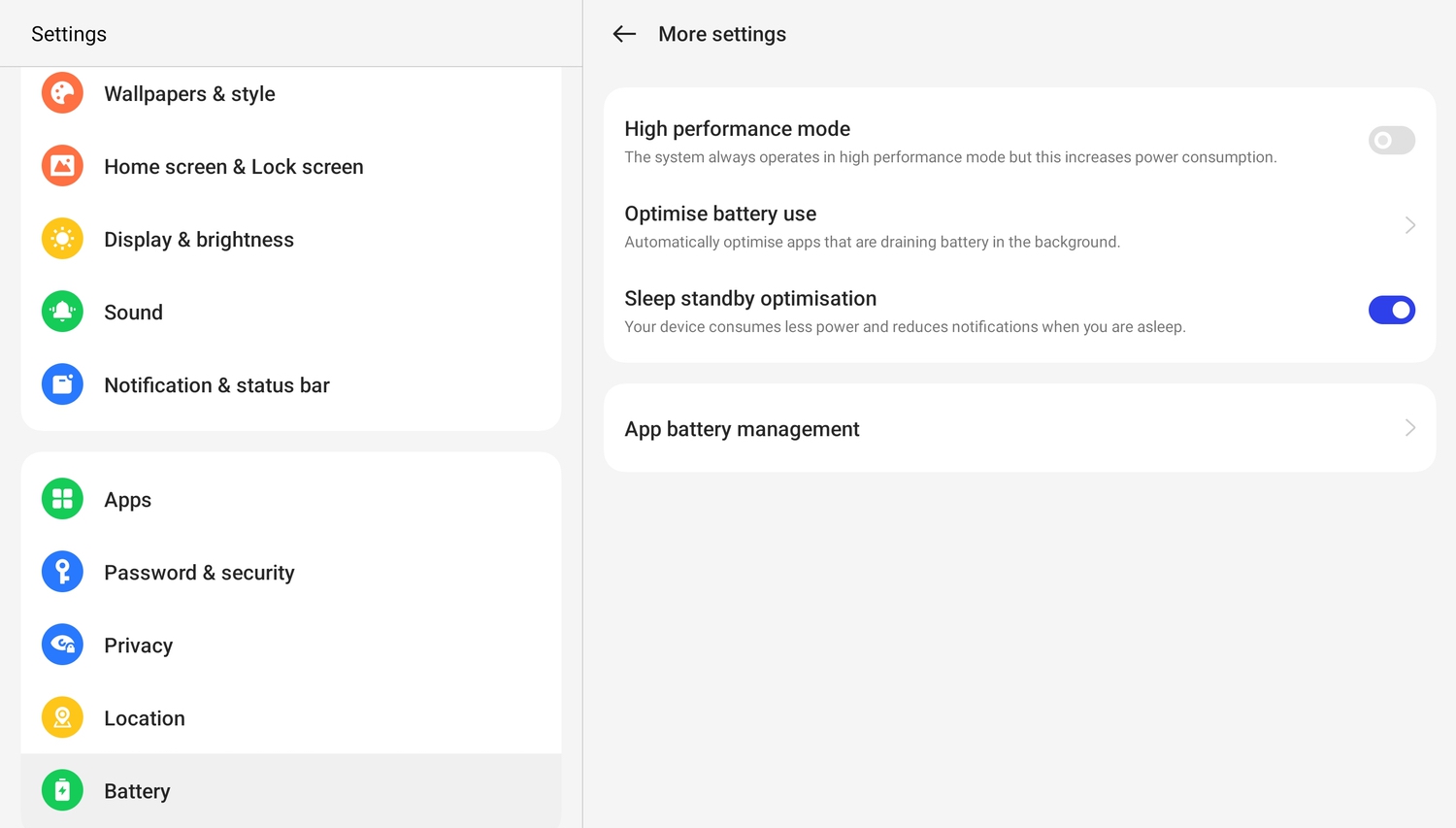 oneplus pad high performance mode