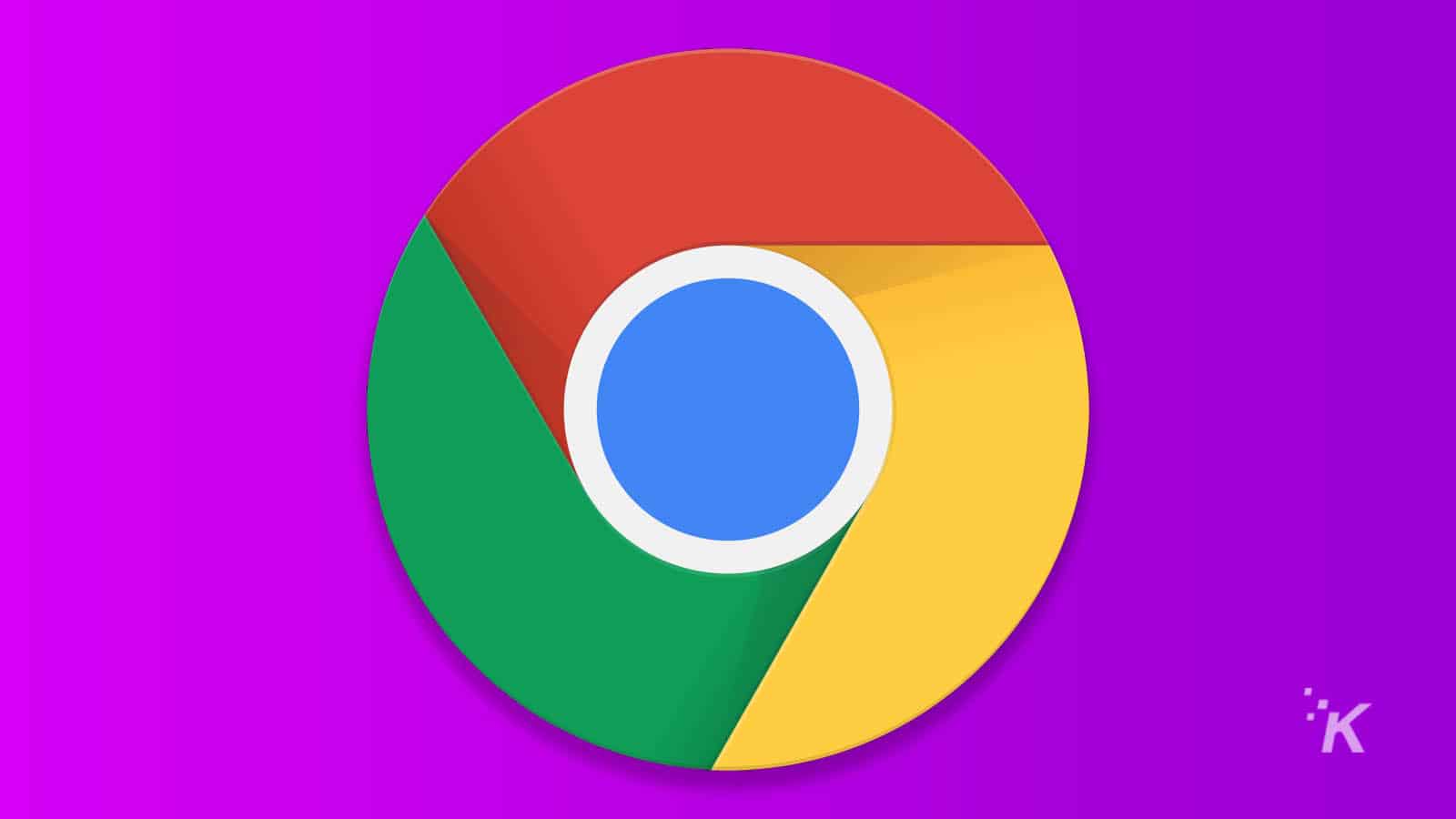 logo google chrome sur fond violet pour la recherche google