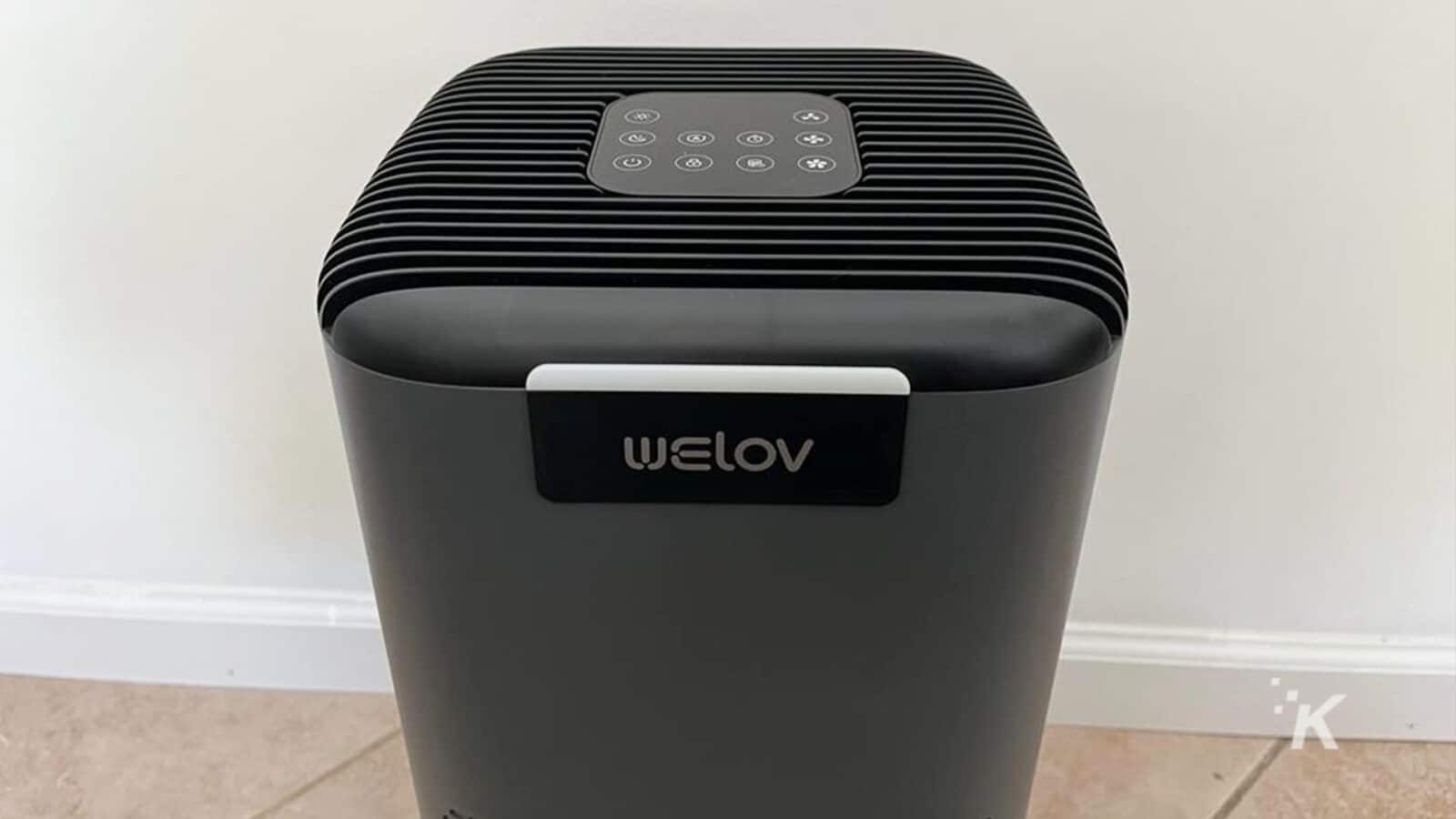 เครื่องฟอกอากาศ Welov P200S ด้านบน