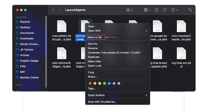 刪除 LaunchAgent