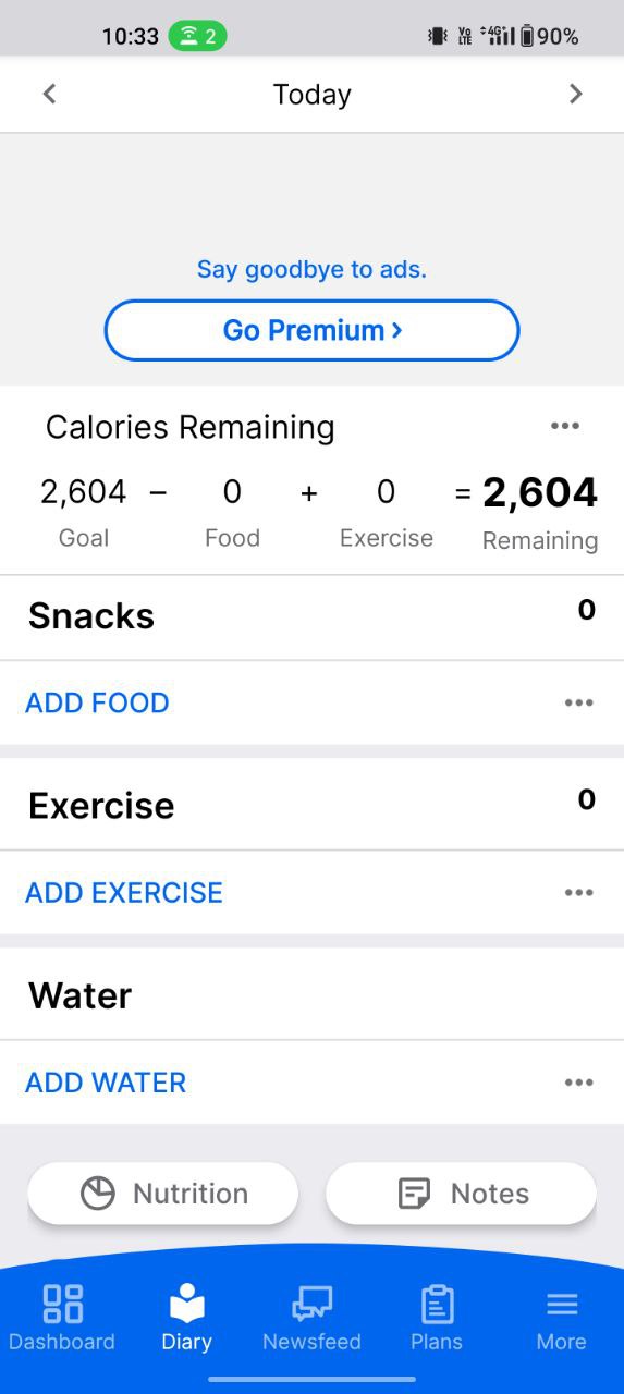 my fitness pal app