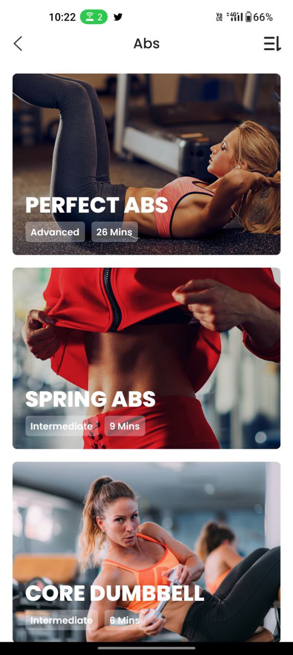 7 min workout apps usage screenshots