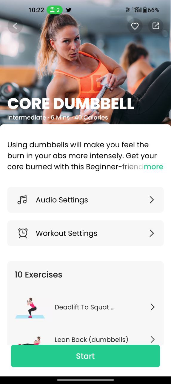 7 min workout apps usage screenshots