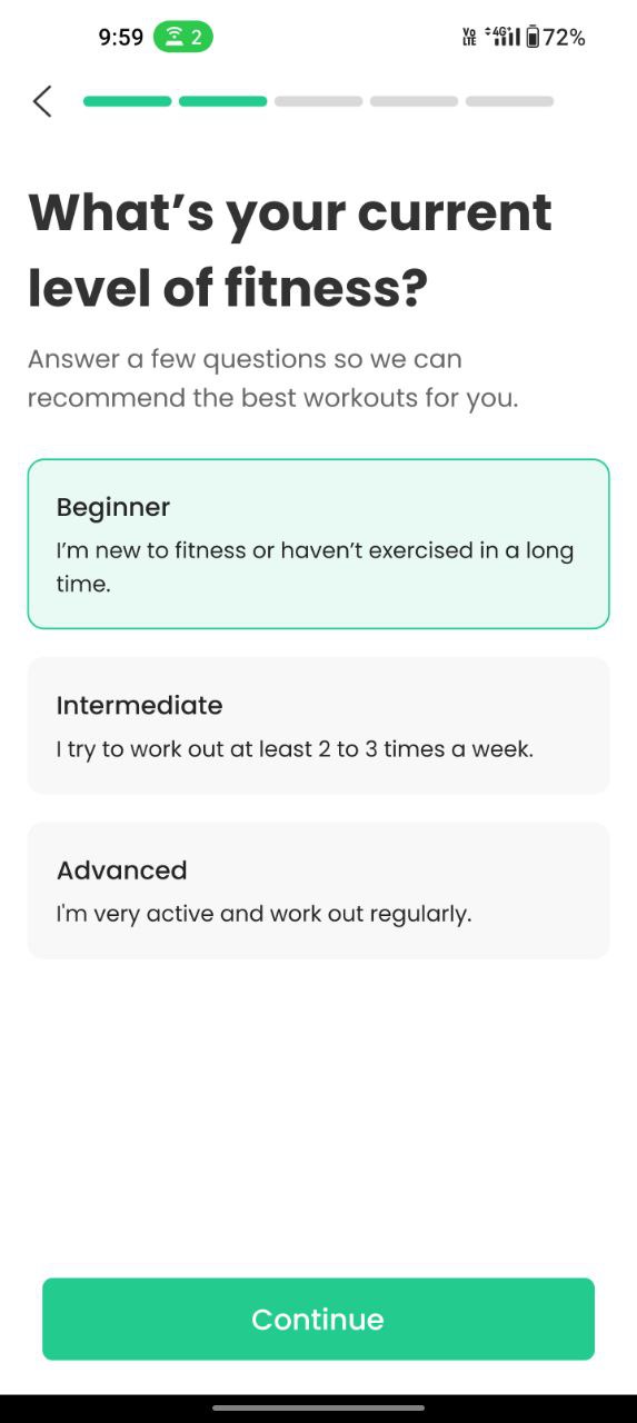 7 min workout apps usage screenshots