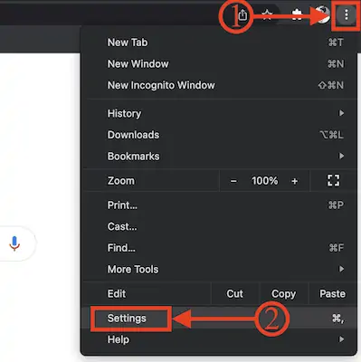 Configuración de cromo