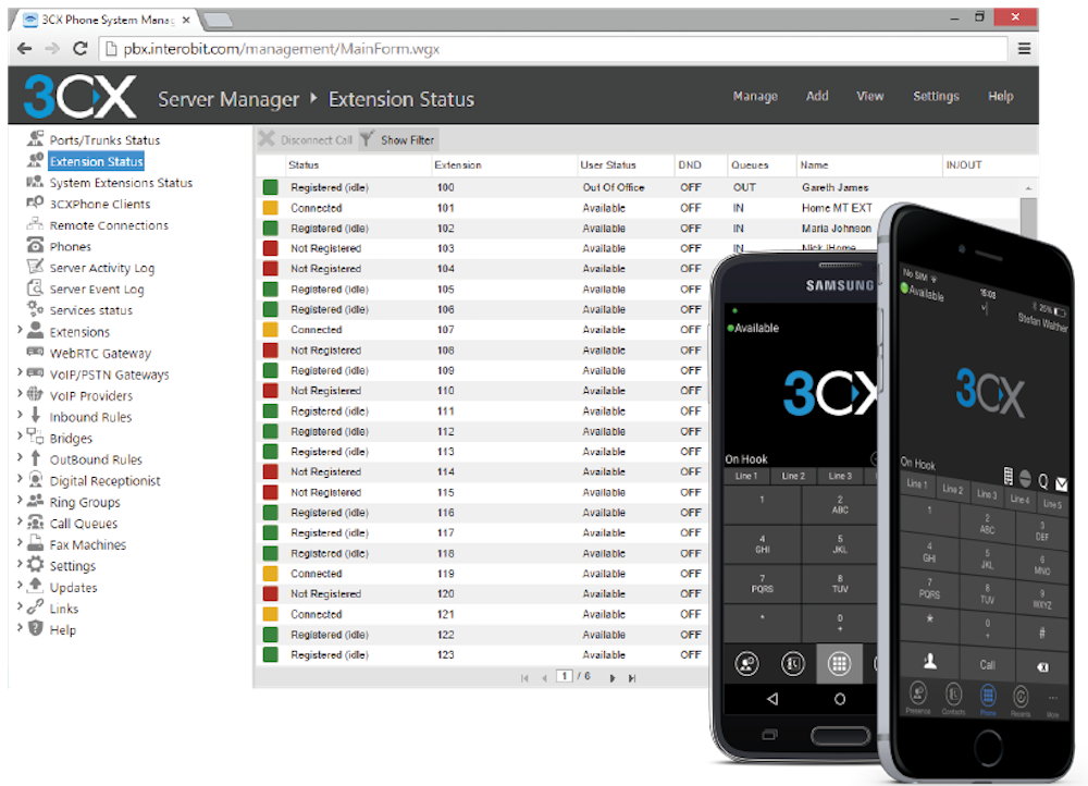 sistema pbx 3cx