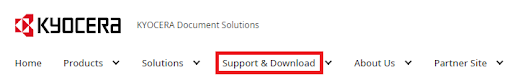Kyocera Support & Download