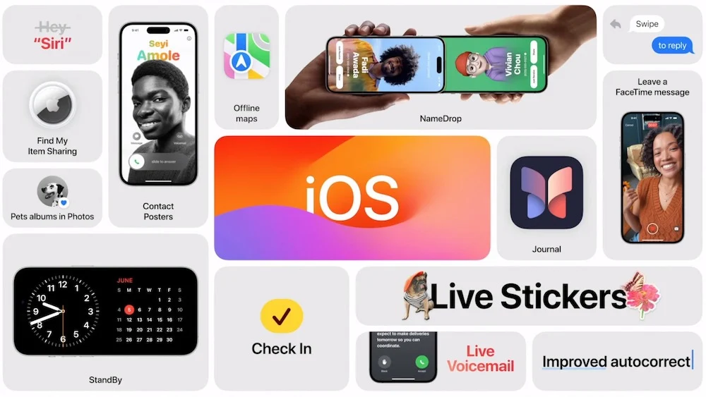 ios 17 features list