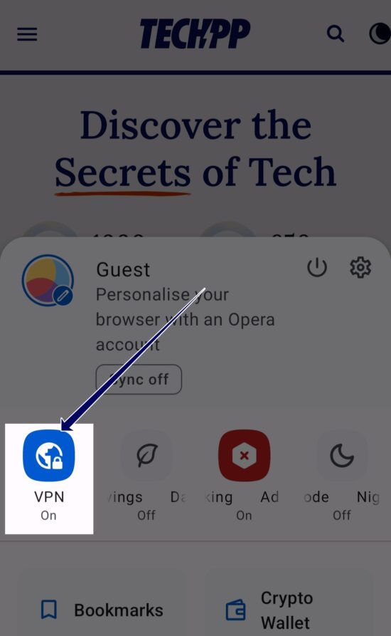 vpn icon opera