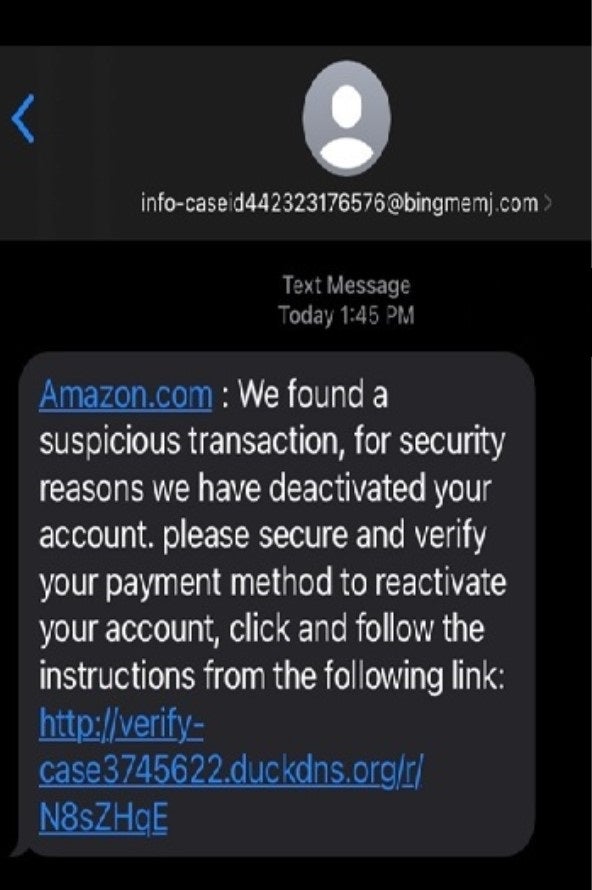 Amazon-SMS-Betrug