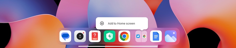 split screen shortcut