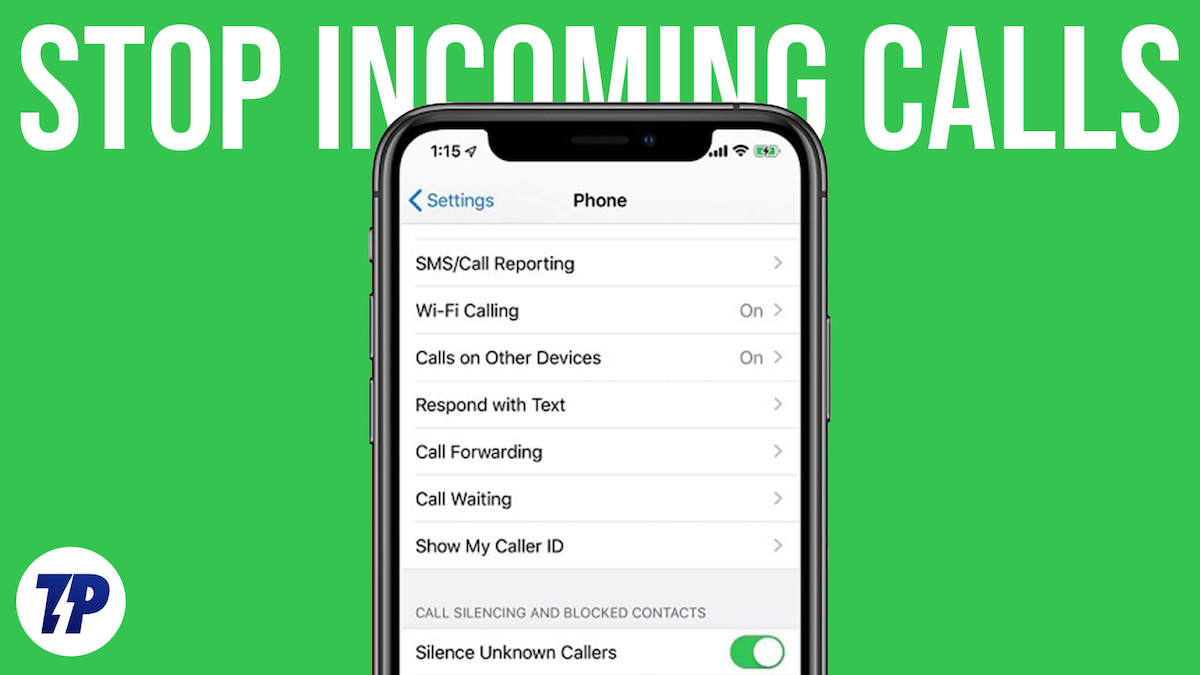 stop incoming calls without blocking