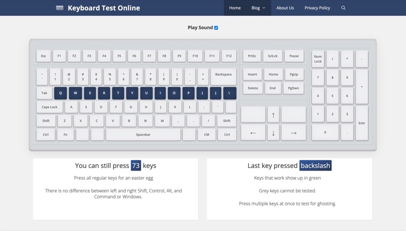 keyboard test online