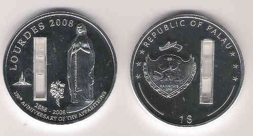 Moneda de Gruta de Lourdes