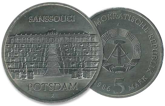 Moneda 5 Marcos de 1986