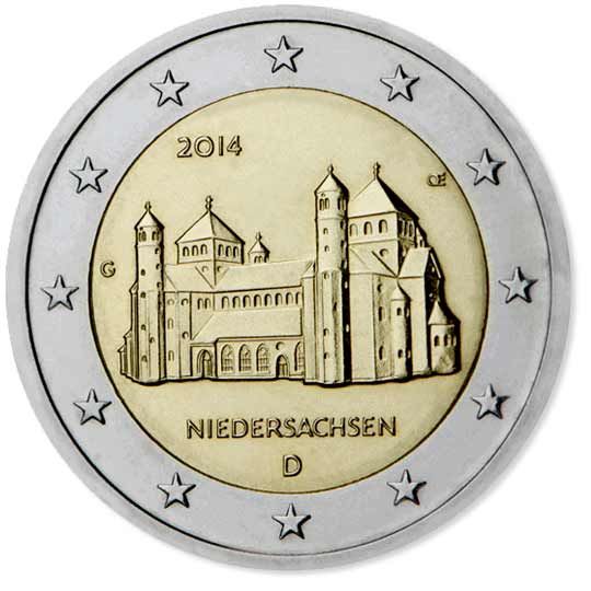 Moneda 2 Euros Alemania 2014 NIEDERSACHSEN